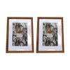 2x Urban Products Darcy Triangle Natural Decorative Photo Frame 4x6inch