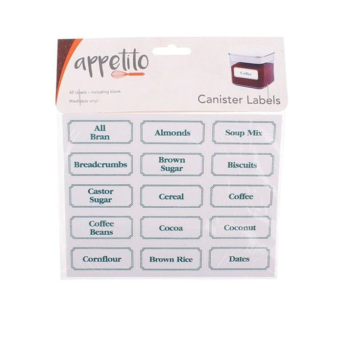 Appetito Canister Labels 45pk