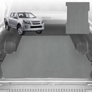 6D Diamond Ute Tub Mat for Isuzu D-Max Crew Cab RG 2020-Current (with Factory Plastic tub Liner) - Grey