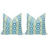 2PK LVD Jaded Polylinen Cushion Pillow 50x50cm - Square