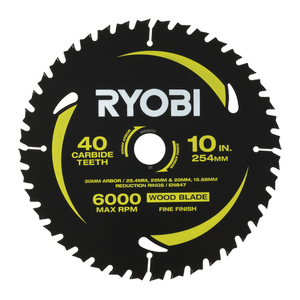 Ryobi 254mm 40T Mitre Saw Blade