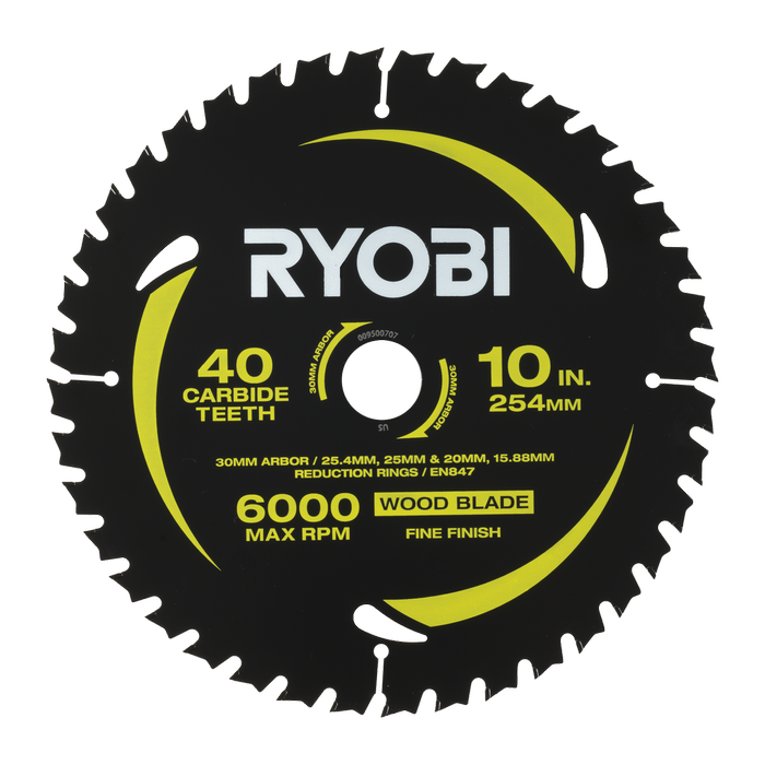 Ryobi 254mm 40T Mitre Saw Blade