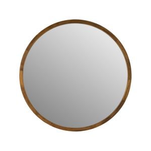 One Six Eight London  Tina 80cm Dark Solid Wood Mirror