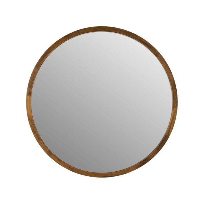 One Six Eight London  TINA 80cm Dark Solid Wood Mirror