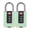 Syneco Mint Green TSA ABS Combination Padlock - 2 Pack