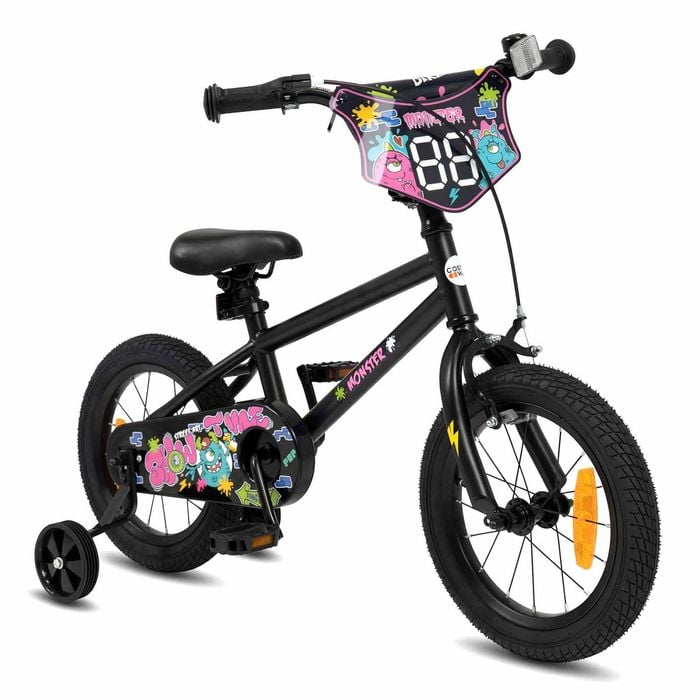 Costway 35cm Kid Bike Adjustable Bicycle Training Wheel Balance Black