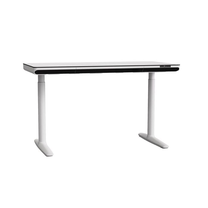 Maestro Furniture Parco Duo Motor Sit & Stand Comptuer Gaming Working Home Office Desk 140cm White