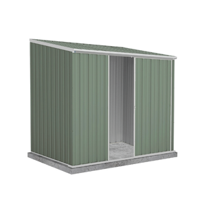 Absco Sheds 2.26 x 1.52 x 2.08m Pale Eucalypt Ezislider Single Sliding Door Garden Shed