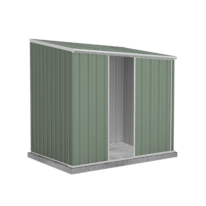 Absco Sheds 2.26 x 1.52 x 2.08m Pale Eucalypt Ezislider Single Sliding Door Garden Shed