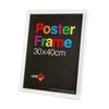 Unigift Wooden/Glass Hanging Poster Picture Photo Frame 30x40cm White