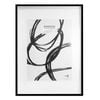 Unigift Downton Matt Wooden/Glass Sleek Picture Photo Frame A1 Black