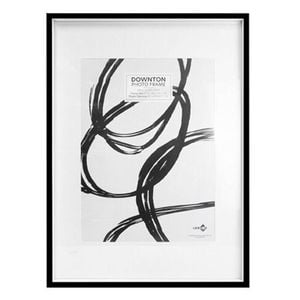 Unigift Downton Matt Wooden/Glass Sleek Picture Photo Frame A1 Black