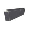 Build-a-Shed 0.8 x 5.2 x 2m Hinged Door Tunnel Shed - Grey