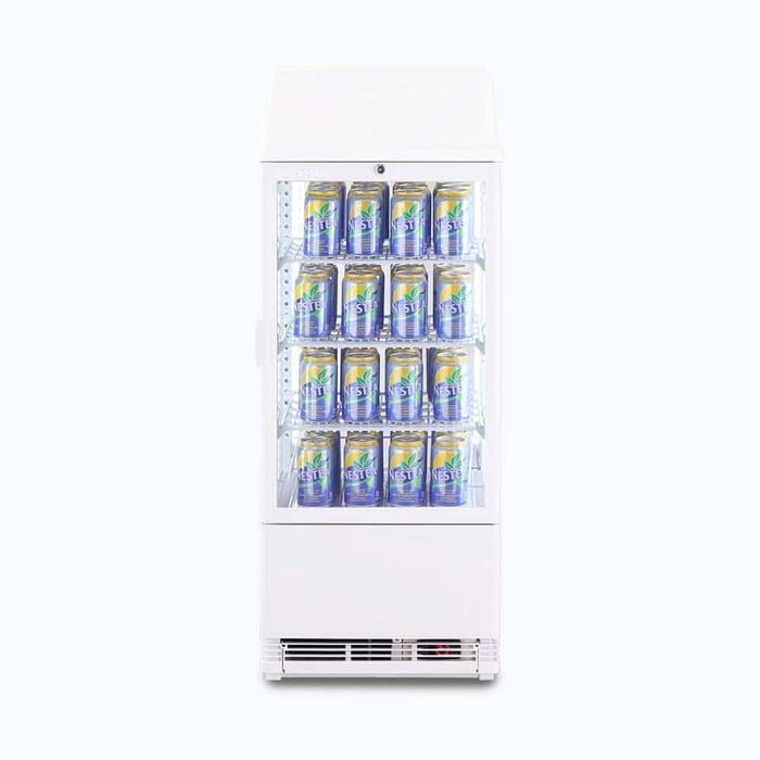 Bromic Countertop Fridge - 78L - 1 Door - Flat Glass - White