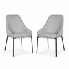 Dorris 2pc Set Dining Chair Light Grey