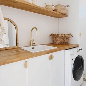 Think Benchtops - Header - Brand page - Think Timber – Ash in Laundry