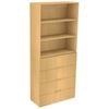 Lugna 2048 x 900 x 380mm Sand 2 Adjustable Shelf 4 Drawer Robe Insert