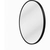 Urban Style Reflections Round Mirror Contemporary Home Decor Black 80cm