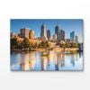 Cityscape & River View Melbourne Print 100% Australian Made 75x50cm (Stretched Canvas)