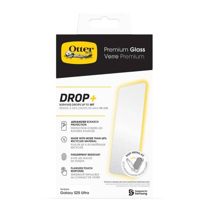OtterBox Premium Glass Screen Protector-For Samsung Galaxy S25 Ultra Clear