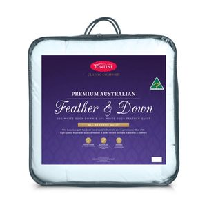 Tontine 50/50 Australian Feather And Down Quilt Duvet All Seasons Doona Queen