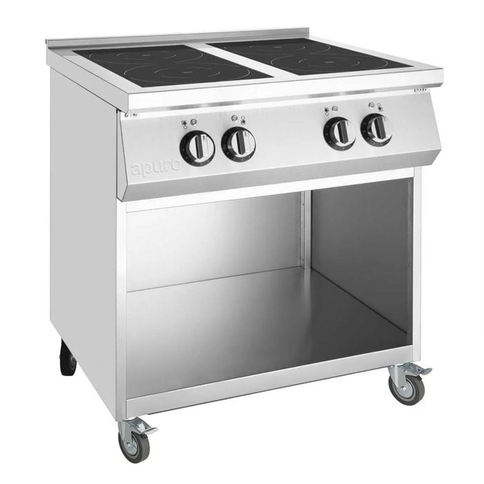 Apuro Freestanding 4 Zone Induction Hob - Induction Cooking (cu488-a)