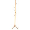 SplendidLiving 176cm Coat Hat Rack Stand Natural Solid Wood