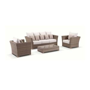 Coco 3+1+1 Seater Outdoor Wicker Lounge With Coffee Table
