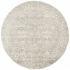 The Rug Connection Sense 252 Silver 240x240cm - Large Round Transitional Pet Friendly Indoor Rug