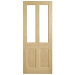 Corinthian 2340 x 920 x 40mm Entrance Door Blonde Oak Clear Glass AWO7G