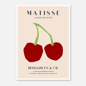 Galrie Henri Matisse - Papiers Découpés - Berggruen & Cie Exhibition Poster, Poster Only, A1 60 x 84cm (23 x 33inch)