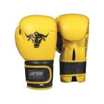 Kids Boxing Gloves Punching Bag Sparring by Javson - Yellow / Black 8 Oz