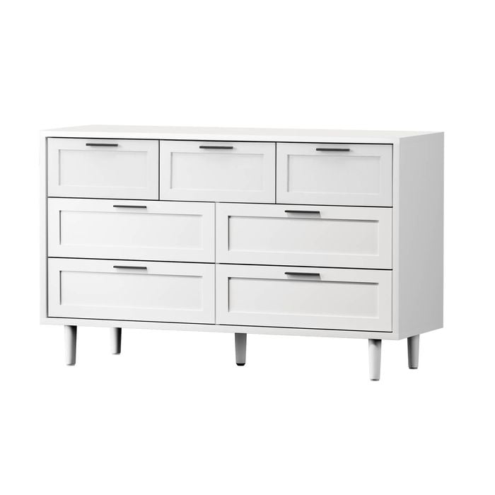 Oikiture 7 Chest of Drawers White