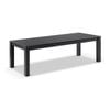 Santorini 2.5m Outdoor Rectangle Aluminium Dining Table Charcoal
