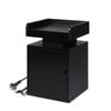 Levede LED Black BedsideTable with USB Charging Black