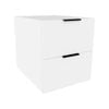 Lugna 512 x 450 x 580mm White 2 Drawer Storage Cabinet