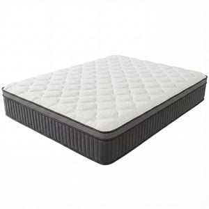 Advwin 32CM Queen Size Hybrid Mattress Medium Firm Feel Pocket Springs, White & Grey
