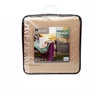 Alastairs 375GSM Australian Merino Wool Blanket Latte - Double