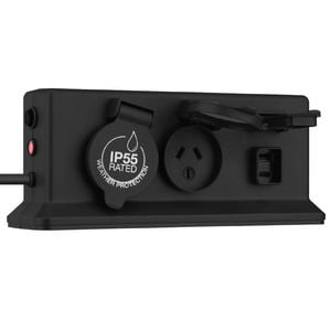 Arlec IP55 4 Outlet Weatherproof Powerboard with PD20W Rapid Charging USB A & C