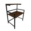 Vikus 3 Tier Microwave Oven Rack, Stainless Steel, Wooden & Metal Rack