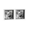 Nicola Spring 10" X 10" White 3d Box Photo Frames - 8" X 8" Mount - Pack Of 2