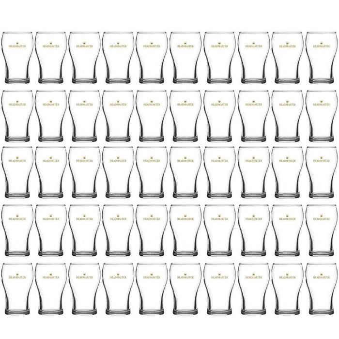 Crown Nucleated Headmaster Beer Washington Glasses 425ml | Set Of 48