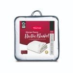Tontine Queen Soft & Cosy Sherpa Fleece Electric Blanket - White