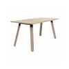 Olg Plantation Boardroom Table 4 Leg Solid Oak Frame New Oak Smooth Top L1500mm X W600mm