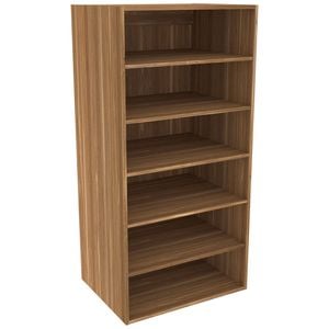 Lugna 1536 x 750 x 580mm Cove Ready to Assemble Robe Insert 5 Shelf Unit