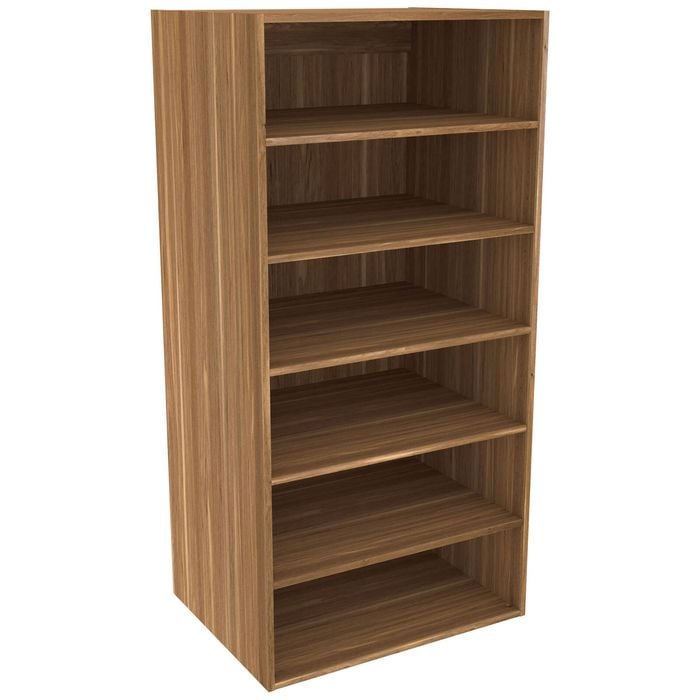 Lugna 1536 x 750 x 580mm Cove Ready to Assemble Robe Insert 5 Shelf Unit