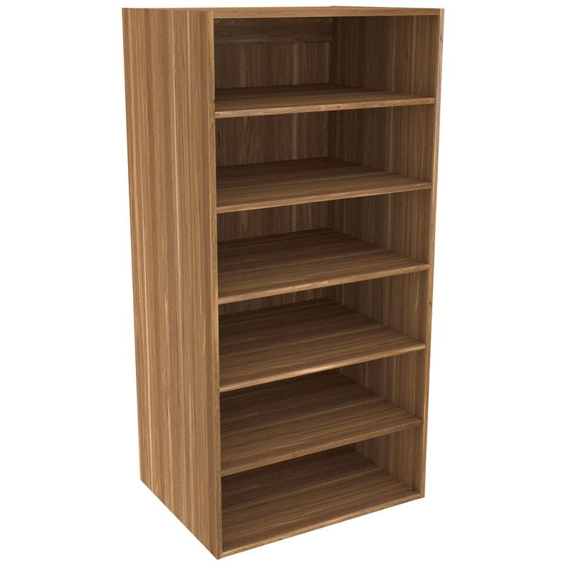 Lugna 1536 x 750 x 580mm Cove Ready to Assemble Robe Insert 5 Shelf Unit