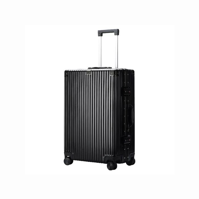 BOPAI Aluminium Suitcase Light weight Large HardCase 24" B3241 Black