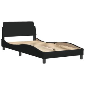 vidaXL Bed Frame without Mattress Black 107x203 cm King Single Fabric