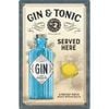 Nostalgic-Art 40x60cm Metal Sign Gin and Tonic Served Here